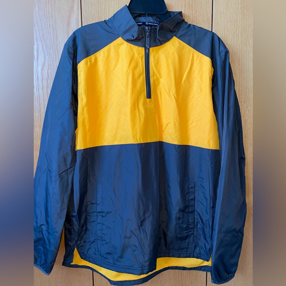 Yellow & Grey Windbreaker Jacket